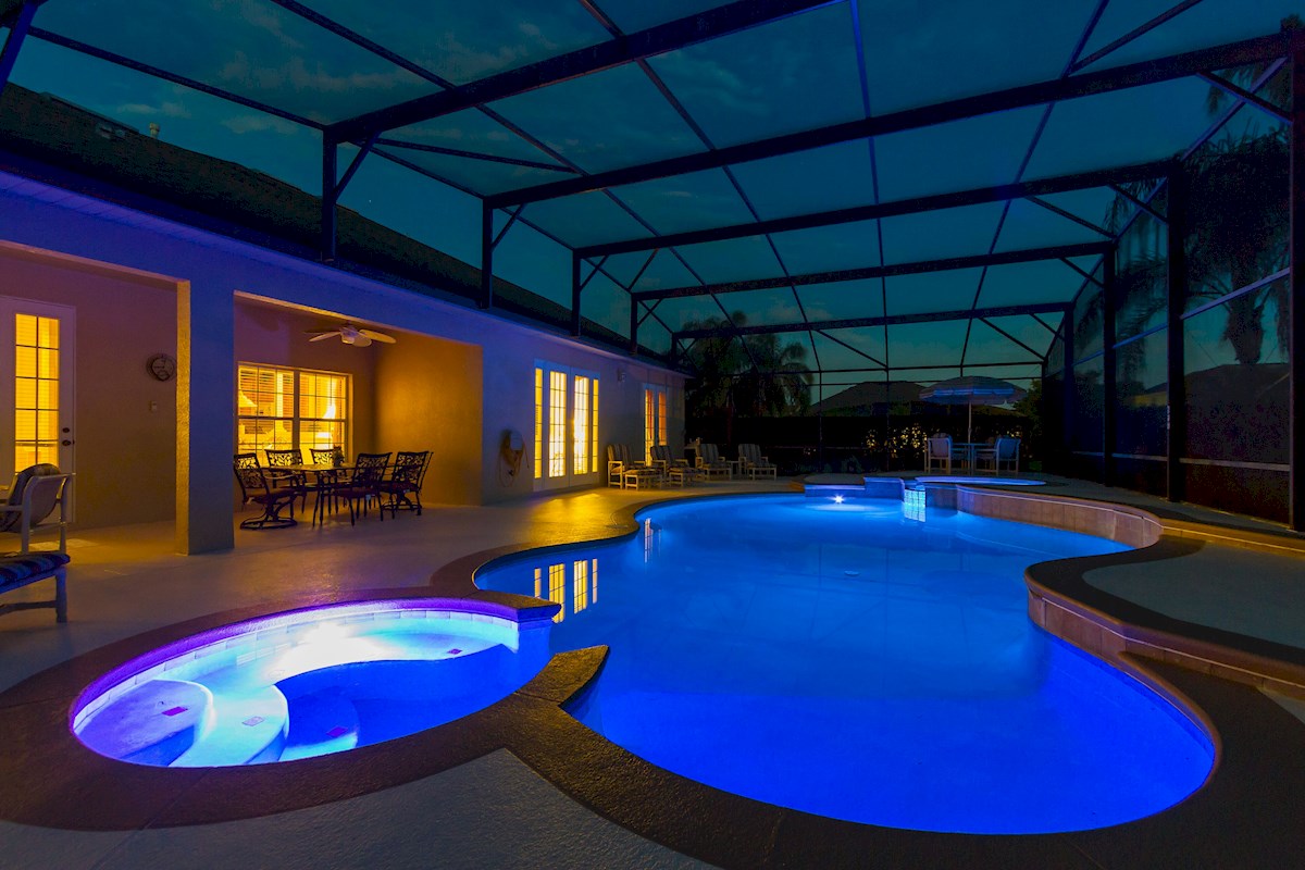 Pool at night - perfect relaxation