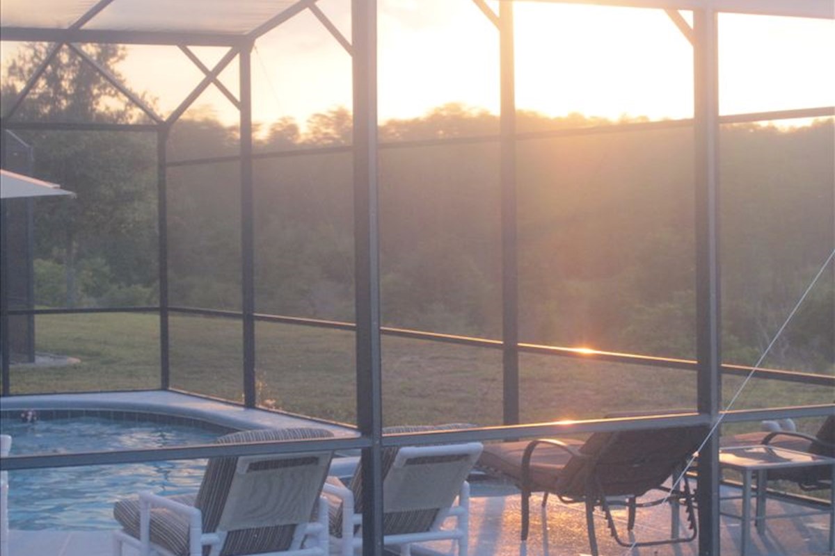 Pool Sunset