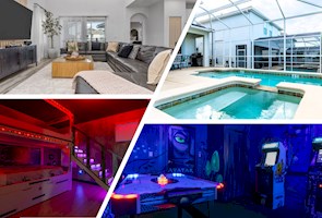 * Themed Champions Gate 5 Bed Villa with Pool and Spa