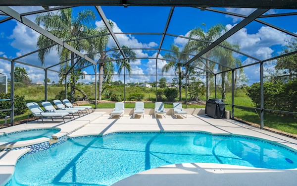 Pool with Golf Course View