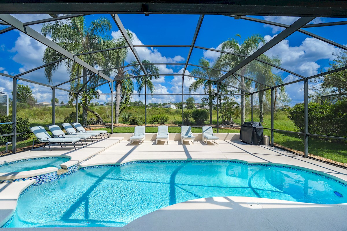 Pool with Golf Course View